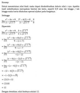 Lim x^2 - 6x + 8 / 3 - √x+7 - 3 x–>2